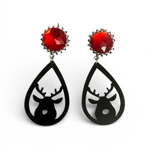 Red and Black Deer Drop Plugs